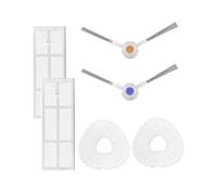 Compatible avec Le Robot Polyvalent Auto-vadrouille Narwal Freo, Rouleau J3, brosses latérales en Forme de V, Chiffons de vadrouille, Filtre Hepa, pièce de Rechange, Accessoire (Color : Set O)