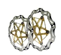 Compatible avec le rotor de frein de vélo YOD4 à 6 trous et verrouillage central, 160 mm, 180 mm, 203 mm, 1,95 mm, for VTT et vélo de route.(203mm 180mm mixed)