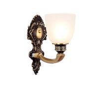 Compatible avec le salon V-intage applique murale luminaire lampes lumière luxe chambre chevet cuivre salon escalier applique murale E27 support appliques murales Present