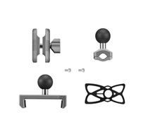 Compatible avec Le Support de téléphone de vélo FANAUE, Vue à 360°, Universel for Moto de 4,7 à 7 Pouces, Clip de Support de Support Mobile(CC-06T)