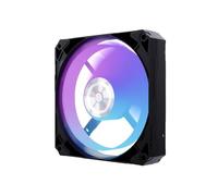 Compatible avec Le Ventilateur de boîtier W12P 12CM ARGB PWM, éclairage synchronisé, réglage Intelligent de la température, Vitesse de Rotation silencieuse de 900 à 3000 TR/Min(Black ARGB)