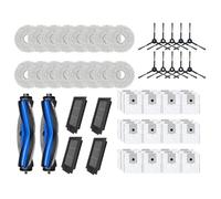 Compatible avec l'Ecovacs Deebot T50 PRO: brosse latérale principale, filtres HEPA, serpillière, sacs à poussière - Pièces détachées for aspirateur robot(Gray)