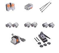 Compatible avec Lego Technic - Ensemble de 17 pièces pour fonction de changement de vitesse télécommande boîte de batterie moteur de train câble d'extension récepteur sans fil