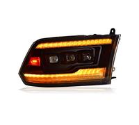 Compatible avec l'ensemble de phares Dodge Ram 2009-2018, feux de jour modifiés, clignotants, lentilles, phares