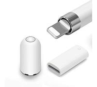 Compatible avec les accessoires Apple Pencil, pointes de rechange pour crayon Apple, capuchons de rechange magnétiques et adaptateur de charge pour iPencil iPad Apple Pencil 1st/Pencil 2ème génération. Magnetic Replacement Caps & Charging Adpater mixte