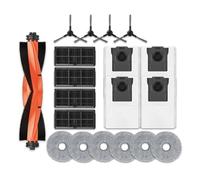 Compatible avec les accessoires d'aspirateur robot Dreame L10s Ultra Gen2 / X30 Ultra, brosse latérale principale, chiffon de nettoyage, filtre HEPA, sac à poussière, pièces de rechange(Clear)