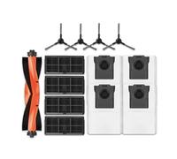 Compatible avec les accessoires d'aspirateur robot Dreame L10s Ultra Gen2 / X30 Ultra, brosse latérale principale, chiffon de nettoyage, filtre HEPA, sac à poussière, pièces de rechange(Chocolate)