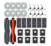 Compatible avec les accessoires d'aspirateur robot Dreame L40 Ultra / X40 Ultra, sacs à poussière, balais, brosses latérales principales, chiffons, filtres HEPA, pièces de rechange(Plum)