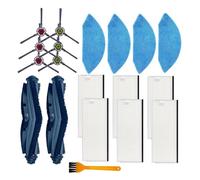 Compatible avec les accessoires d'aspirateur robot Ecovacs Deebot OZMO U2 DGN22 YEEDI K650, brosse latérale principale, filtre HEPA, chiffon de nettoyage, pièces de rechange(Set23)