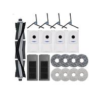 Compatible avec les accessoires d'aspirateur robot Ecovacs Deebot X2 Omni/X2 Pro Sac à poussière Filtre Hepa Brosse principale Support de balai Pièces de poubelle(Green)