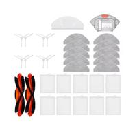 Compatible Avec Les Accessoires D'aspirateur Robot Xiaomi, S20 E12 E10 B112, Brosse Principale, Brosse Latérale, Filtre En Tissu De Vadrouille, Pièces De Rechange De Remplacement(32PCS)