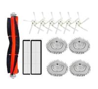 Compatible avec les accessoires Dreame Bot W10/W10 PRO, filtre HEPA for aspirateur Robot, brosse latérale principale et pièces de rechange en tissu de vadrouille(A1)