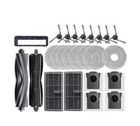 Compatible avec les accessoires Dreame X40 Ultra / X40 Pro, brosse latérale principale en caoutchouc, chiffon de nettoyage, sac à poussière, filtre HEPA, pièces de rechange for aspirateur robot(Plum)
