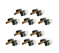 Compatible avec Les Aiguilles de Gramophone for St-ylus N44-3-7 M44-7 N44G DN30, SH-ure M44G et du-AL DN305 DN306(10 pcs Black)