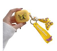 Compatible avec Les AirPods 3ème génération 2021 - Motif Papillon - Mignon Dessin animé 3D - Coque de Protection en Silicone - pour Enfants et Adolescents - pour AirPods 3 - Jaune