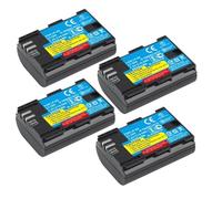 Compatible avec Les appareils Photo Canon EOS 5D, 5D2, 5DS R Mark II, 2, III, 3, 6D, 60D, 60DA, 7D, 7D2, 7DII, 70D et 80D ; Batterie LP-E6 avec Chargeur LCD(4 Pcs Battery)