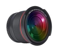 Compatible avec Les appareils Photo Reflex numériques Nikon D5200, D5100, D3500, D3400, D3300, D3200 et D3100 : Objectif Grand Angle fisheye 52 mm, 55 mm et 58 mm (grossissement 0,35x).(1x55mm)