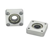 Compatible avec les applications à montage direct, ensemble de siège de palier simple à bride carrée 1 pièce(6204ZZ-20-20)