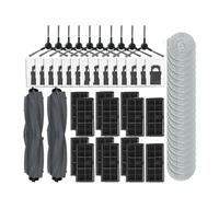 Compatible avec les aspirateurs Dreame L10s Pro Ultra Heat / X30 Ultra / L10s Ultra Gen 2, Mova E30 Ultra, brosse latérale principale, filtre, chiffon de nettoyage, sac à poussière(WHITE)
