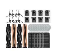 Compatible avec les aspirateurs Dreame X50 Ultra X40 Pro S40 Enhanced Edition, pièces détachées, brosse latérale principale, filtre HEPA, chiffon de nettoyage, sac à poussière, accessoires(32pcs)