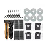 Compatible avec Les aspirateurs Dreame X50Ultra / X50 Master, pièces détachées, Brosse latérale Principale, Filtre HEPA, Chiffons, Sac à poussière, Accessoires de Remplacement(Grey)