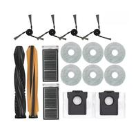 Compatible avec Les aspirateurs Dreame X50Ultra / X50 Master, pièces détachées, Brosse latérale Principale, Filtre HEPA, Chiffons, Sac à poussière, Accessoires de Remplacement(Red)