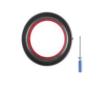 Compatible avec les aspirateurs Dyson V10/SV12, kit de remplacement for bac à poussière : comprend une base, un couvercle et un joint d’étanchéité for une rétention optimale des débris.(Sealing ring)