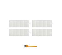 Compatible avec les aspirateurs GUTREND ECHO G520, Conga 1290, 1390, 1590 - Brosse latérale principale - Filtre HEPA - Pièce de rechange (4 filtres)