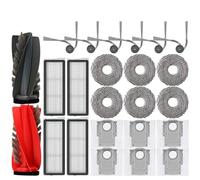 Compatible avec les aspirateurs Roborock Qrevo 5AE Curv/S5X/5A1/5XC/CurvC: rouleau principal, brosse latérale, filtre HEPA, serpillière, sac à poussière - Accessoires(C)