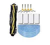 Compatible avec les aspirateurs robotiques Create Netbot S15 - Accessoires de rechange - Brosse principale - Brosse latérale - Filtre HEPA - Serpillère de rechange (lot C)