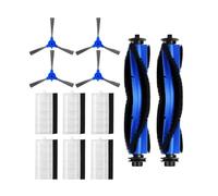 Compatible avec les aspirateurs robots Anker Eufy RoboVac 11S Plus 15C 25C 30C 35C 12 15T, pièces de rechange for brosse latérale principale et filtre(Set F)