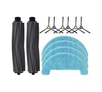 Compatible avec Les aspirateurs Robots ETA Falco Smart 2515/90000, Rouleau, Brosse latérale Principale, Chiffons de Nettoyage, pièce de Rechange(Set M)