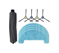 Compatible avec les aspirateurs robots ETA Falco Smart 2515/90000, rouleau, brosse latérale principale, chiffons de nettoyage, pièce de rechange(Set J)