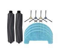 Compatible avec Les aspirateurs Robots ETA Falco Smart 2515/90000, Rouleau, Brosse latérale Principale, Chiffons de Nettoyage, pièce de Rechange(Set L)