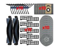 Compatible Avec Les Aspirateurs Robots Eufy, X10 Pro Omni / T2351, Rouleau, Brosse Latérale, Filtre, Serpillière, Chiffon, Sac À Poussière, Accessoire, Pièce De Rechange(Set I)