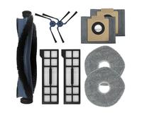 Compatible Avec Les Aspirateurs Robots Eufy, X10 Pro Omni / T2351, Rouleau, Brosse Latérale, Filtre, Serpillière, Chiffon, Sac À Poussière, Accessoire, Pièce De Rechange(Set F)