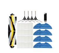Compatible avec Les aspirateurs Robots Proscenic 811GB 911SE, Symbo Xbot 5 Pro et Lauben 26BB, pièces détachées for Animaux de Compagnie, Brosse latérale Principale, Filtre et Balai.(Set A)