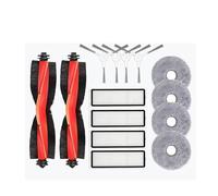 Compatible avec les aspirateurs robots Xiaomi S10+ Plus B105 / S20+ Plus B108GL, pièces détachées, rouleau principal, brosse latérale, filtre HEPA, chiffon de nettoyage, accessoires(Red)
