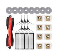 Compatible avec Les aspirateurs Robots Xiaomi X20 Max / X20 Pro / D109GL / D102GL, Accessoires: Rouleau Principal, Brosse latérale, Filtre Hepa, serpillière, Sac de récupération de poussière(Yellow)