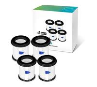 Compatible avec les aspirateurs sans fil INSE N5 N5S N5T, ensemble d'accessoires de remplacement avec filtre métallique et brosse combinée multifonctionnelle(N5S Filter 4pc)