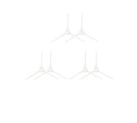 Compatible avec les aspirateurs Tefal et Rowenta série X-plorer 95, kit de remplacement 4 en 1 for les modèles RG7975WH et RG7987(3 sets side brush)