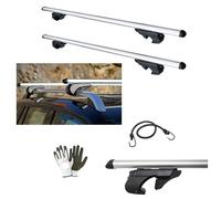 Compatible avec les barres de toit de voiture Ford Mondeo II Wagon 2005 de 120 cm avec barre en aluminium avec rails non entièrement fixés au toit
