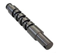 Compatible avec les bobines de tambour Lizard Pro Twists Shaft Half Plus Moon Pin Kit de réparation en alliage d'aluminium aéronautique en acier inoxydable 37,8 mm Noir (tige torsadée)