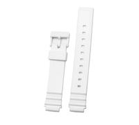 Compatible avec les bracelets de montre CASIO en résine et silicone LRW-200h à bouche convexe, pour homme et femme, noir, blanc, 14 mm, 14mm, Acétate, Pas de pierre précieuse