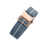 Compatible avec les bracelets de montre Tudor Parachute Qicheng Biwan Little Red Flower Seiko Water Ghost en nylon haute densité 18, 20 et 22 mm(Gray White-Rose,20mm)