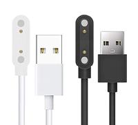 Compatible avec les brassards de fréquence cardiaque COOSPO HW807, chargeur USB magnétique à 2 broches, compatible avec les brassards COOSPO HW706/HW807/HW702 (lot de 2, noir + blanc)