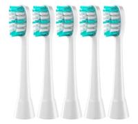 Compatible avec les brosses à dents électriques AquaSonic, lot de 5 têtes de rechange à poils souples(WHITE)