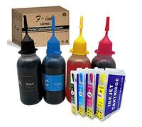 Compatible avec les cartouches d'encre 16XL,les cartouches rechargeables et les encres 4x50ml d'Epson Utilisation de WorkForce WF-2630WF WF-2530WF WF-2760DWF WF-2650DWF WF-2660DWF WF-2750DWF WF-2540WF