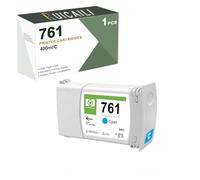 Compatible avec Les Cartouches d'encre HP 761, Fonctionne avec l'imprimante T7100 T7200 (1PK-Cyan)