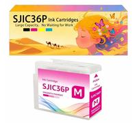 Compatible avec Les Cartouches d'encre pour Epson SJIC36P T44C1 T44C2 T44C3 T44C4 Pack combiné pour imprimantes à Jet d'encre CW-C6000Pe CW-C6000Ae CW-C6010A CW-C6010P CW-C6500 1*Magenta